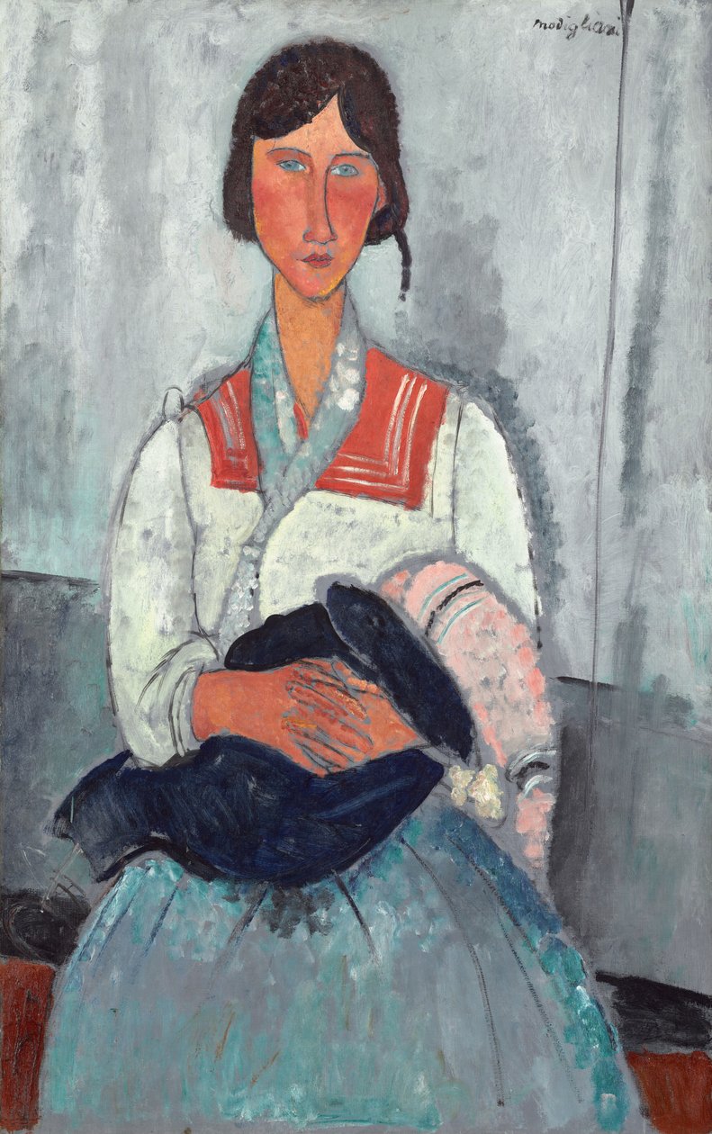 Romská žena s dítětem od Amedeo Modigliani
