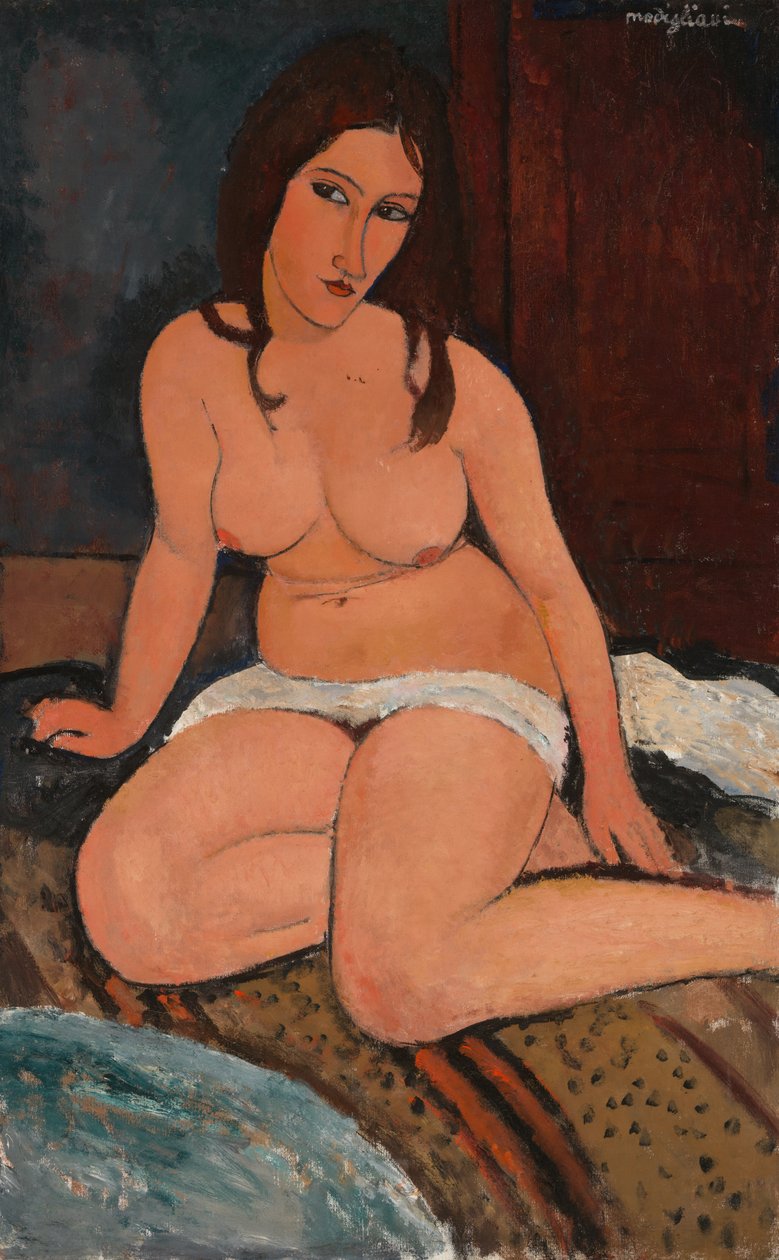 Sedící akt od Amedeo Modigliani