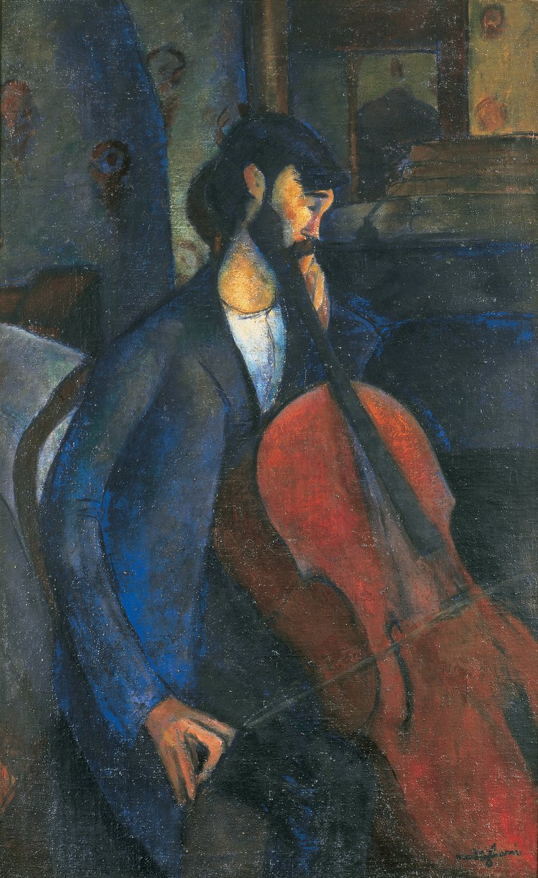 Ten violoncellista od Amedeo Modigliani