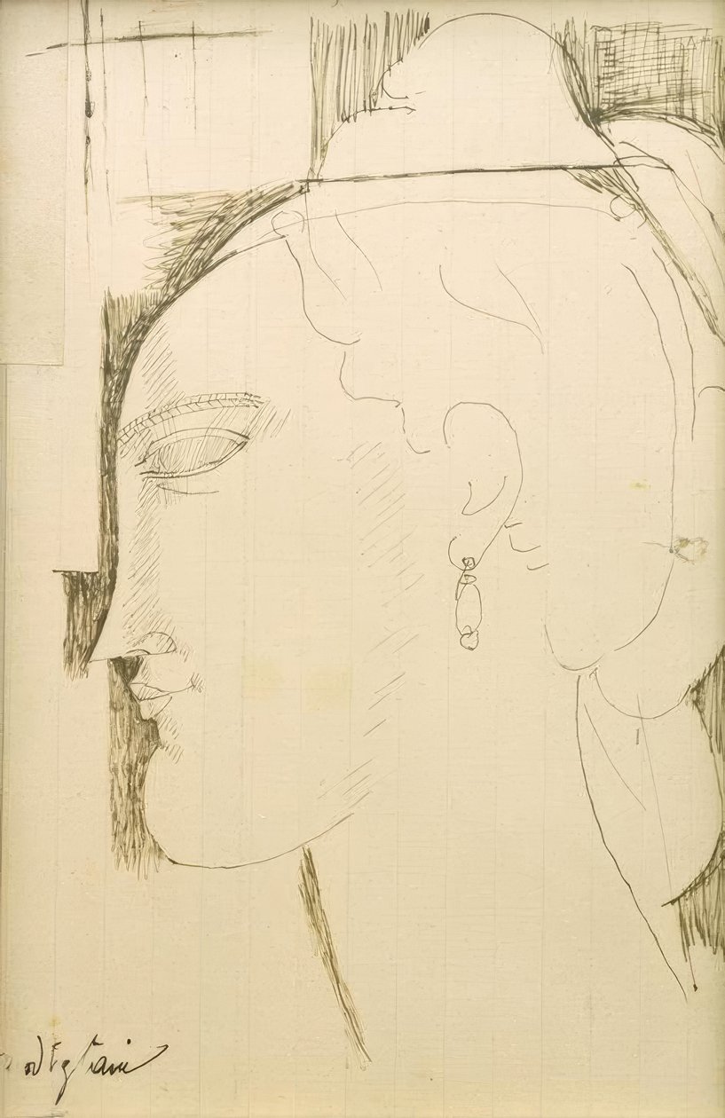 Hlava ženy od Amedeo Modigliani