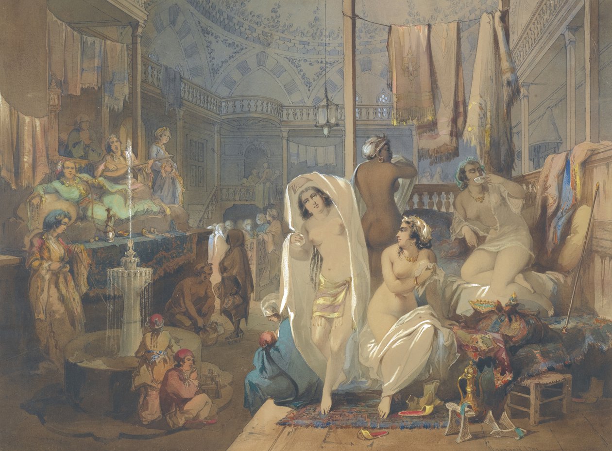 V Hammam, 1854 od Amedeo Preziosi