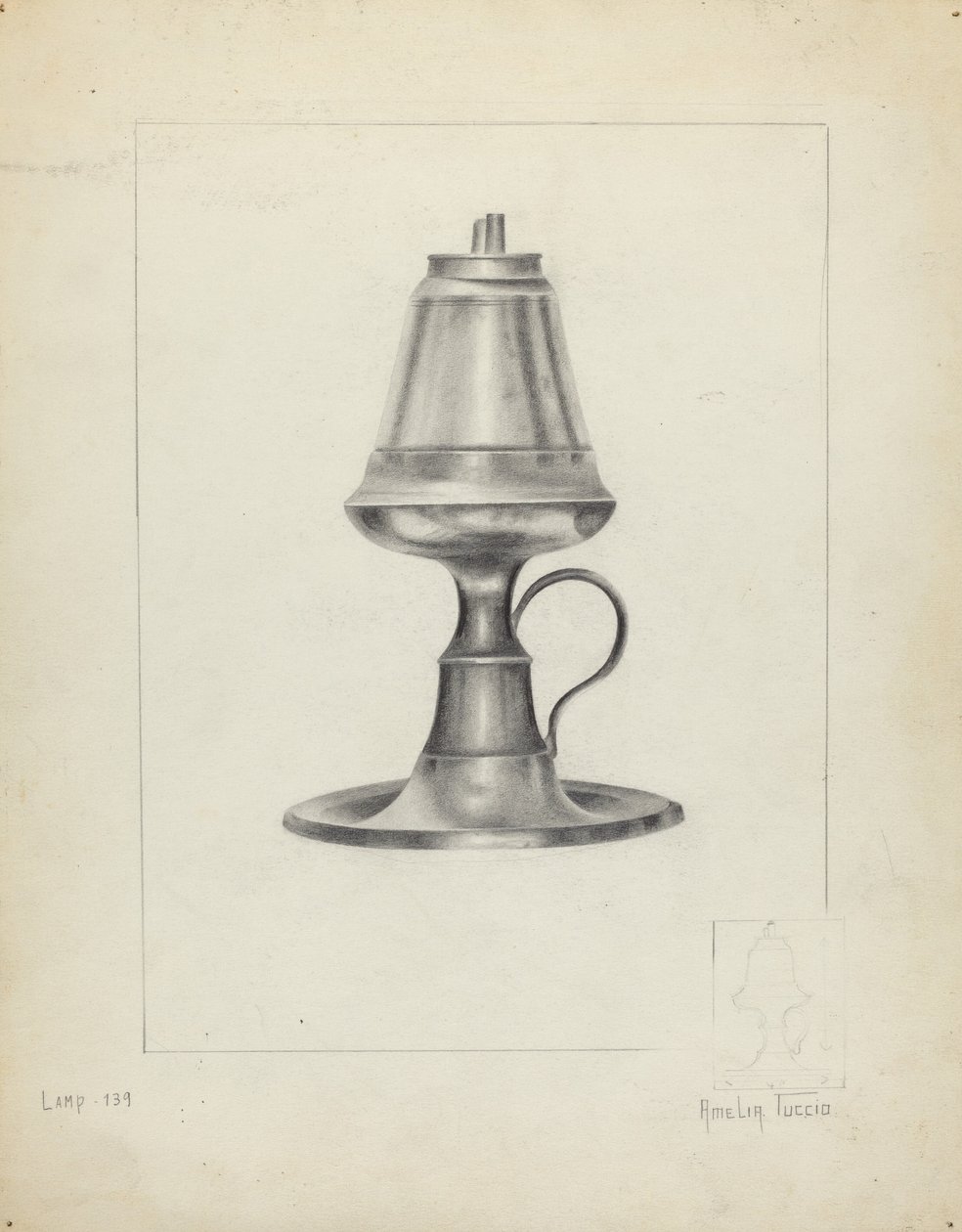 Camphenová lampa od Amelia Tuccio