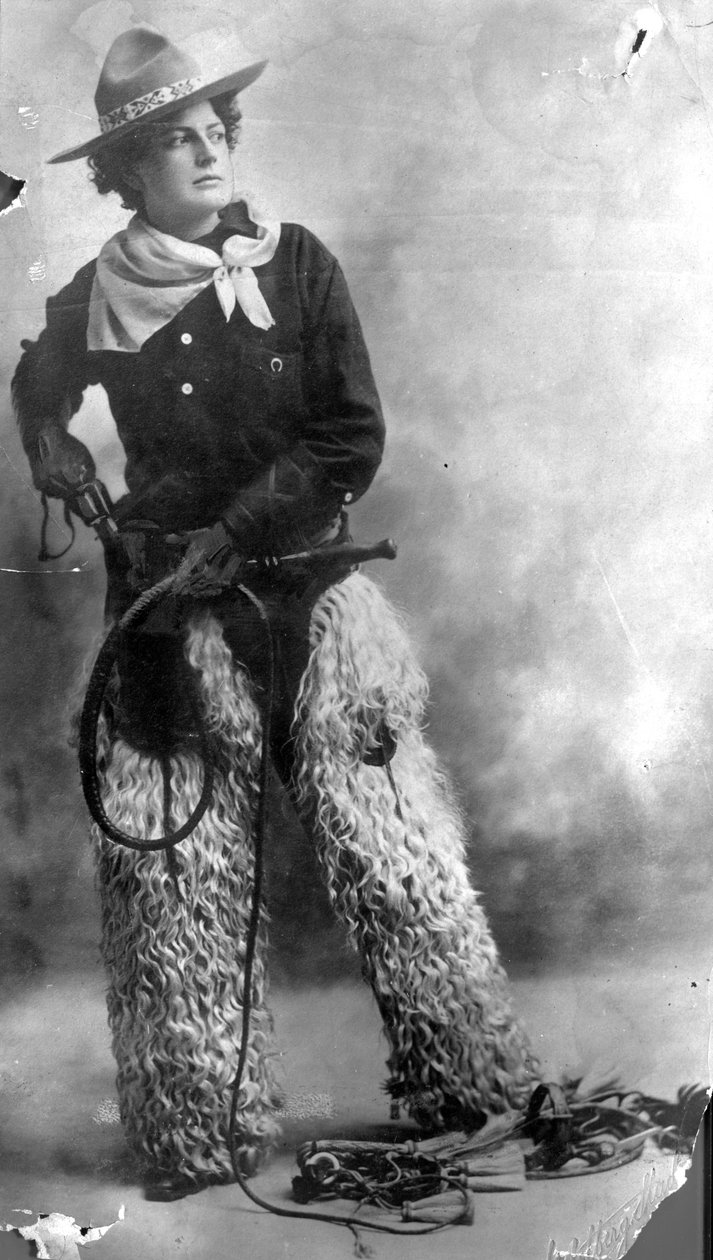 Adele Voughle, kovbojka, kolem 1880-1900 od American Photographer