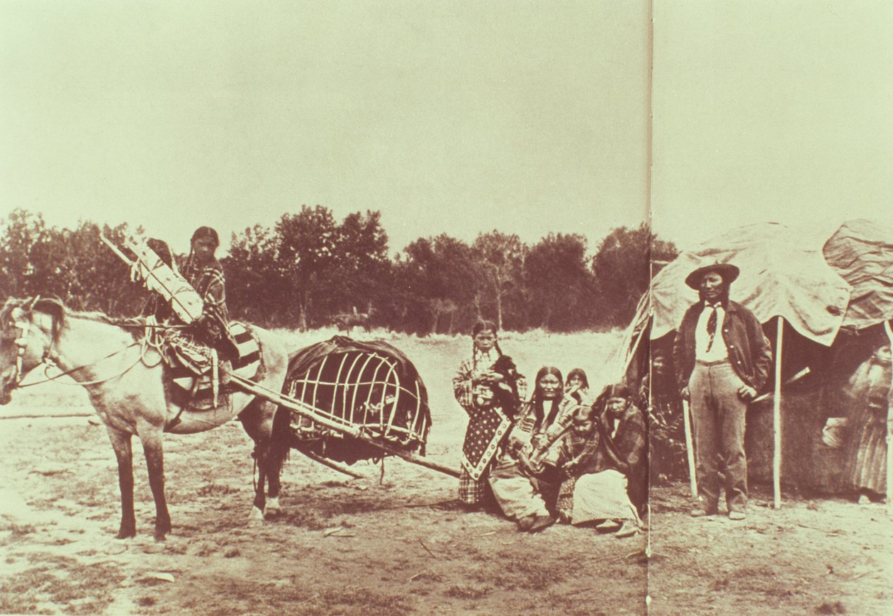 Cheyenne Indians on the Move, 1878 od American Photographer