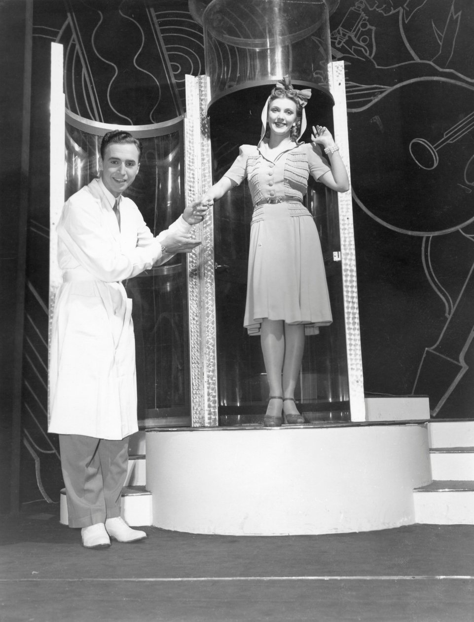 Demonstrace, New York Worlds Fair, 1939 od American Photographer