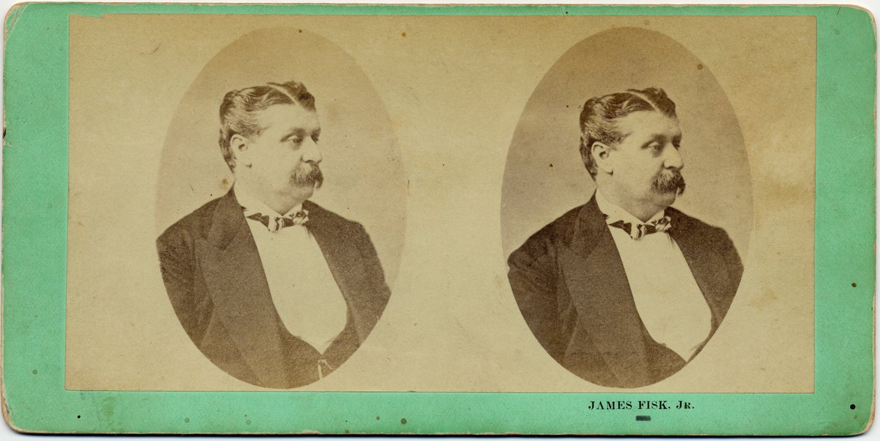James Fisk (1834-72), americký finančník (stereo fotografie) od American Photographer