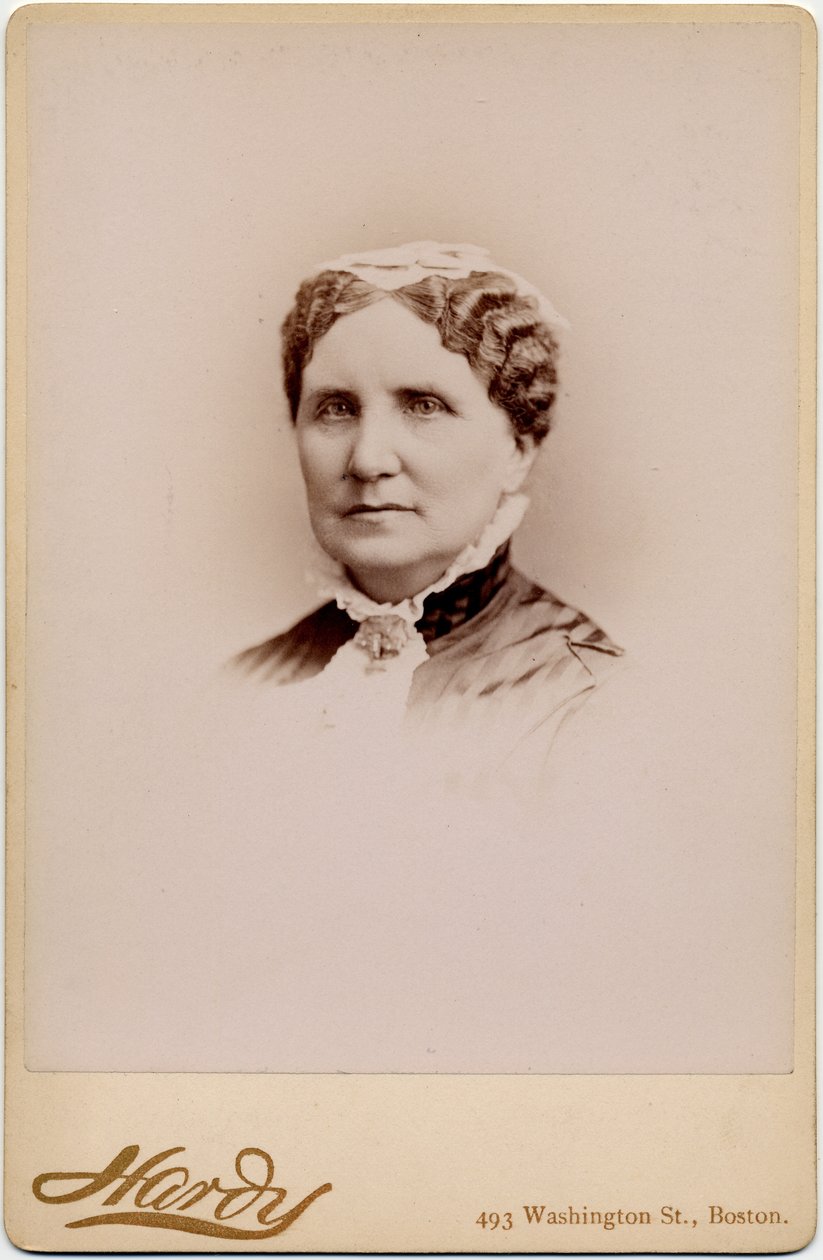 Mary Ashton Rice Livermore (1820-1905), reformátorka, spisovatelka, sloužila v hygienické komisi během občanské války, obhájkyně práv žen; foto A N Hardy, Boston (foto alba) od American Photographer