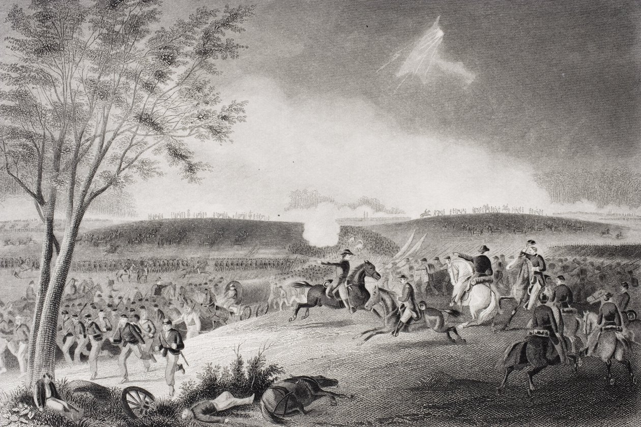 Divize generála Sicklese pokrývající ústup v bitvě u Chancellorsville ve Virginii 1863 od American School