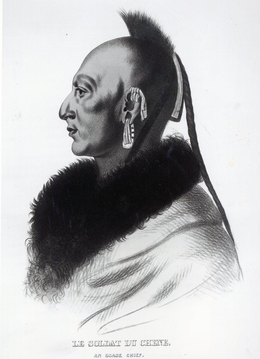 Le Soldat du Chene, náčelník Osage od American School