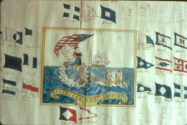 Signály lodí New Bedford a Nantucket (wc na papíře) od American School