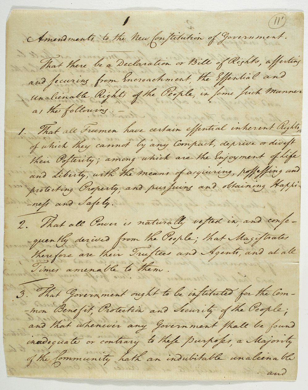 Listina práv, kopie podepsaná ve Federal Hall, 1789 (inkoust na papíře) od American School