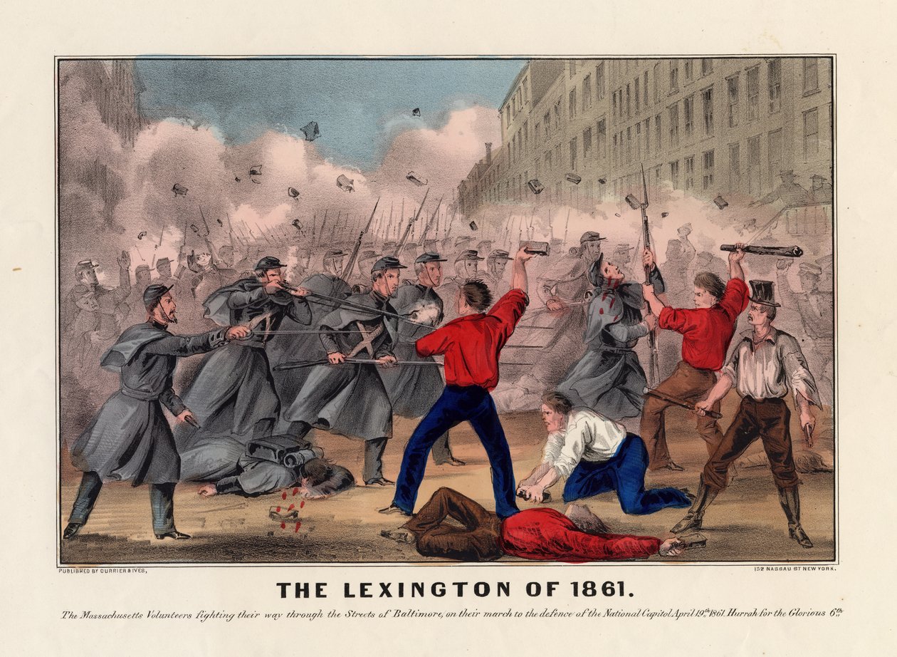 The Lexington of 1861, pub. od Currier & Ives, kolem roku 1861 od American School