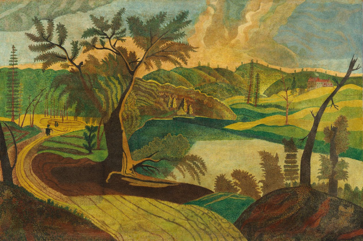 Stylizovaná krajina od American 19th Century