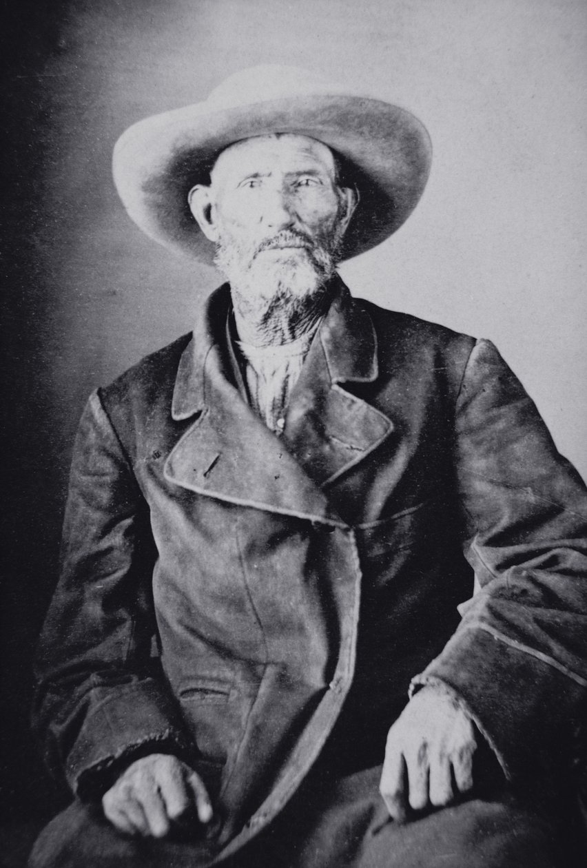 Jim Bridger (1804-81) (černobílá fotografie) od American Photographer