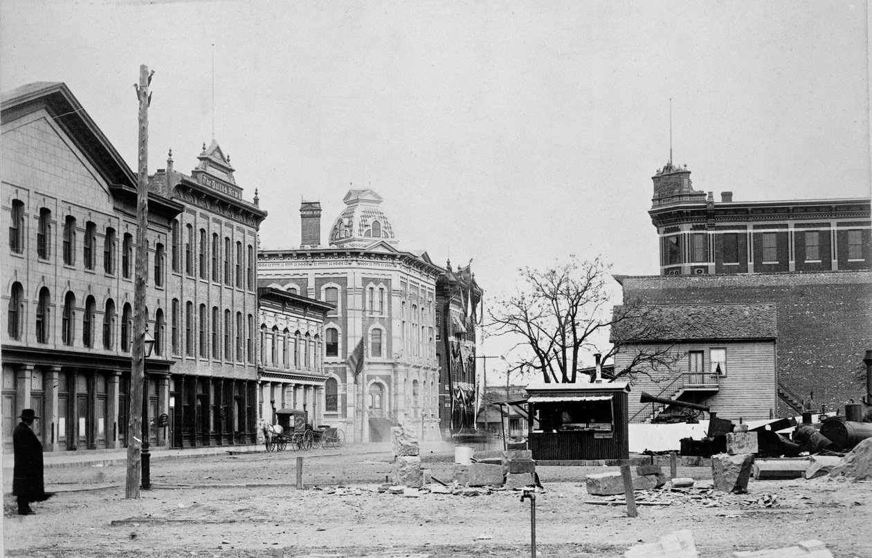 Lamar and Commerce Streets, Dallas, kolem roku 1890 od American Photographer