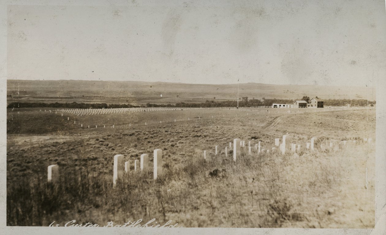 Kohtaus Custer Battlefieldissä od American Photographer