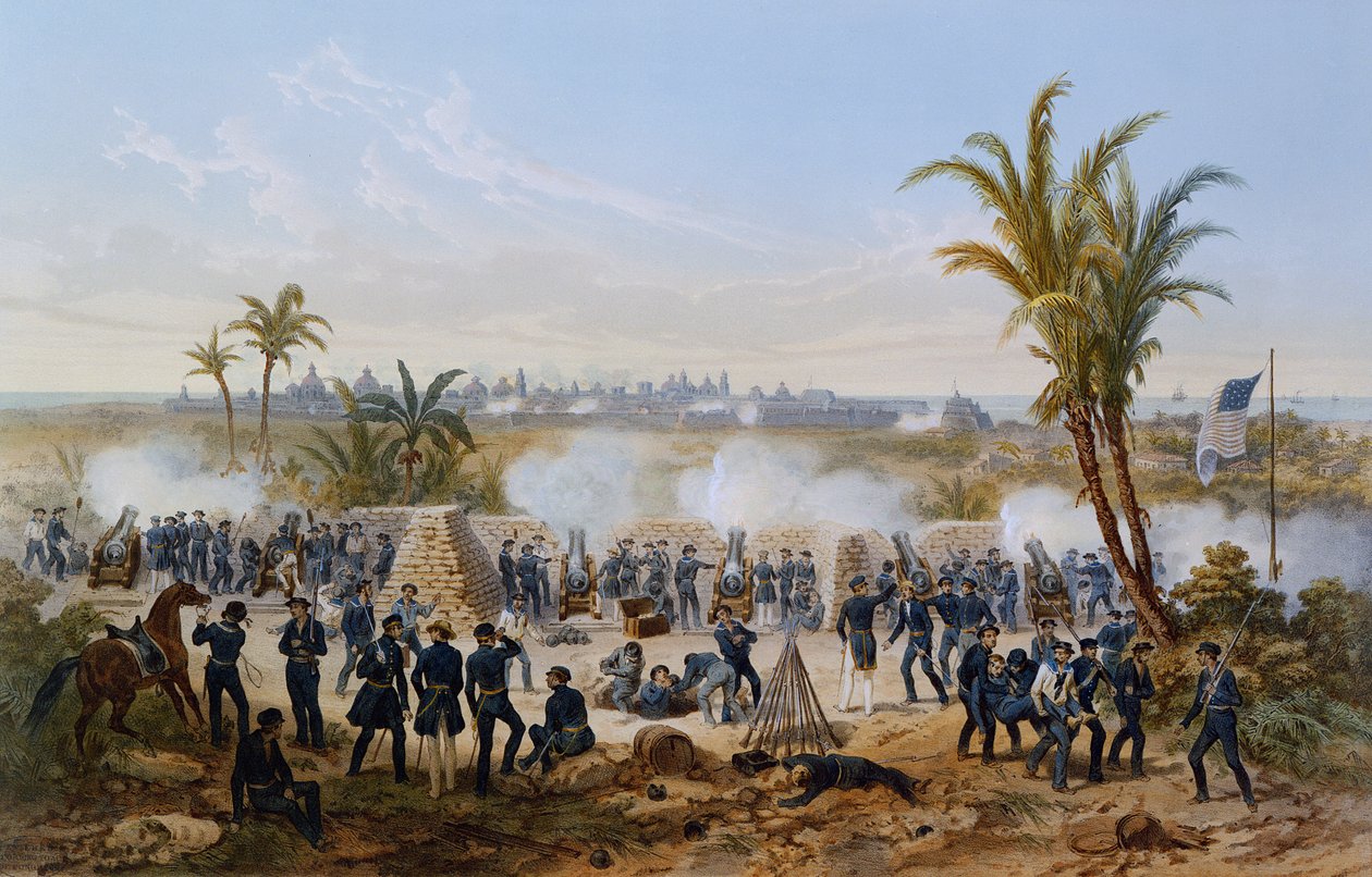 Bombardování Veracruz, březen 1847 od American School