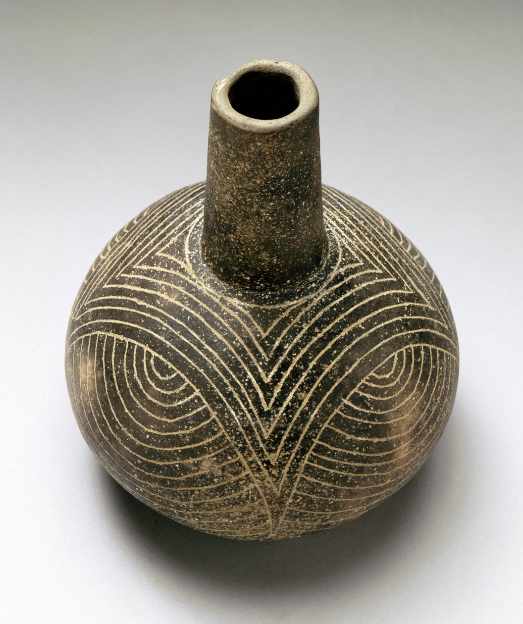 Lahev Baily rytá, Caddoan, 1200-1500 (keramika) od American School