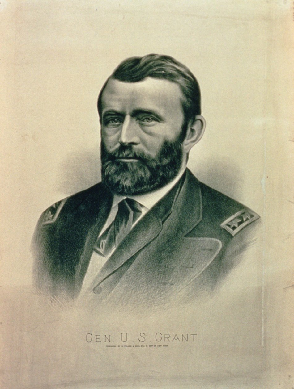 Generál Ulysses Simpson Grant (1822-85) od American School
