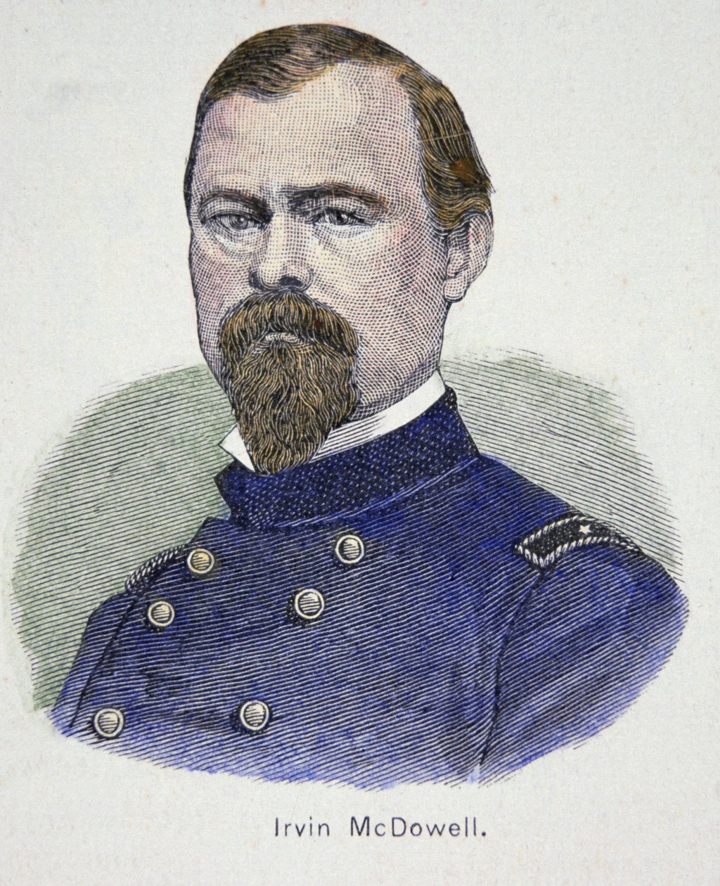 Irvin McDowell (1818-85) (barevná rytina) od American School