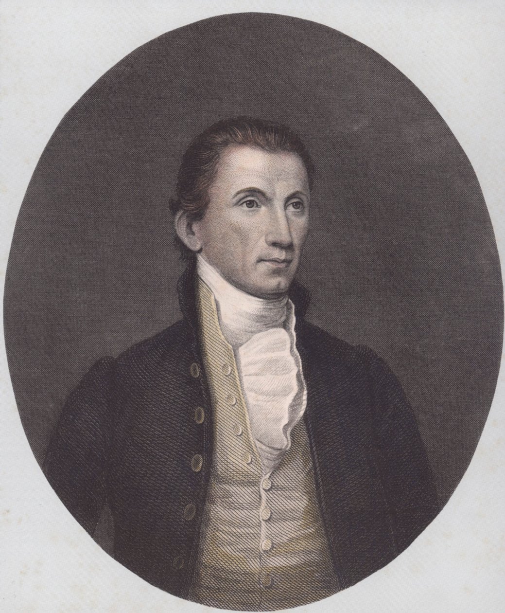James Monroe (barevná rytina) od American School