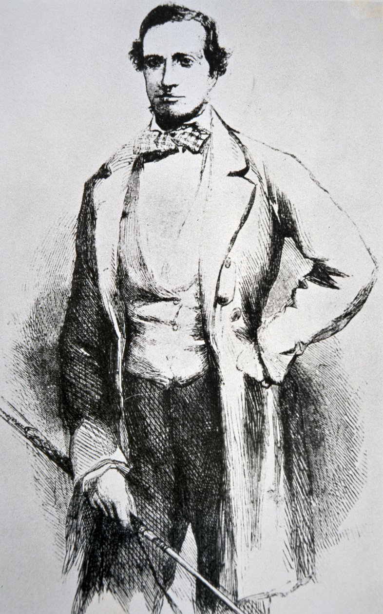 John Butterfield (1801-69) (rytina) od American School