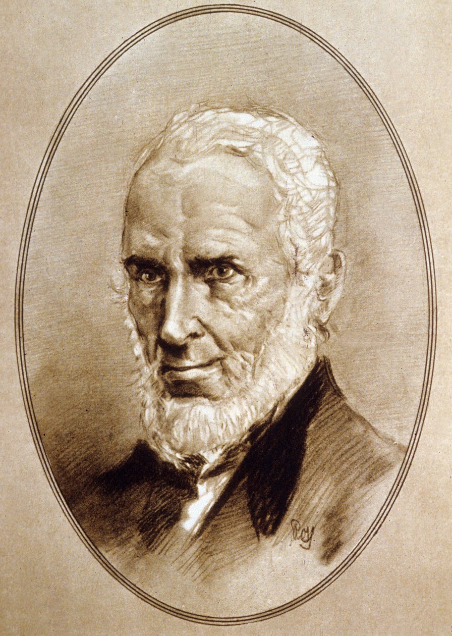 John Greenleaf Whittier (litho) od American School