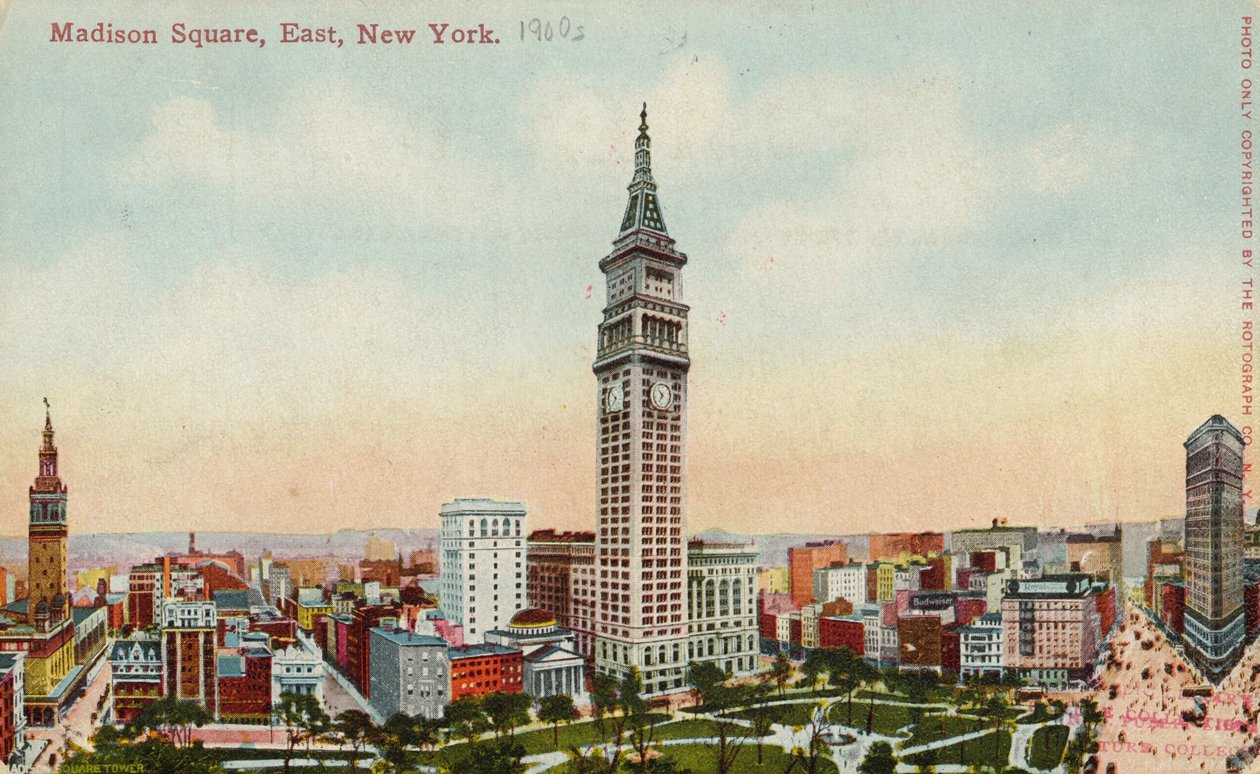 Madison Square, East, New York, 1900 od American School