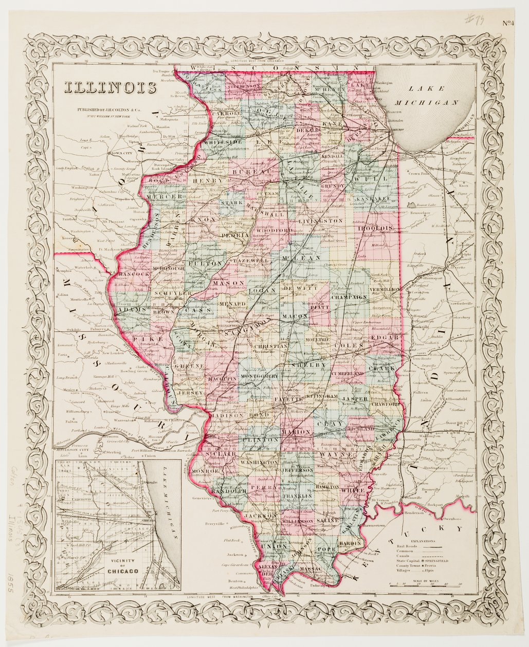 Mapa Illinois od American School