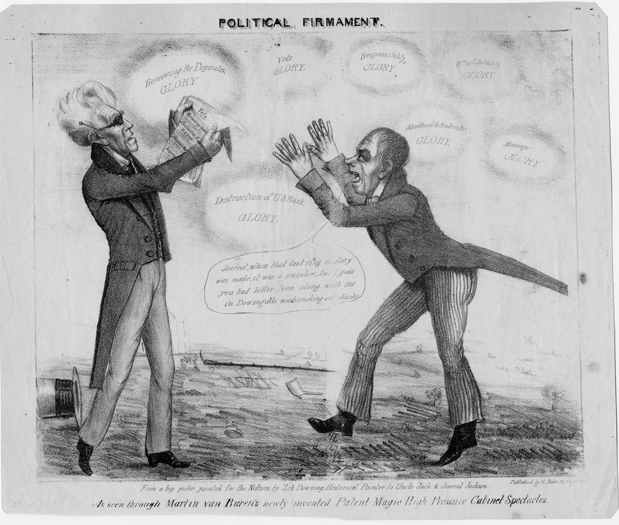 Politická nebeská klenba, kolem roku 1835 od American School