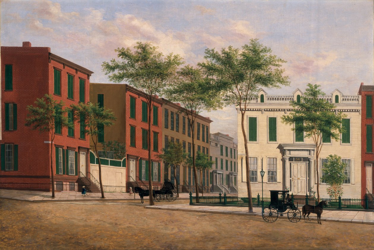 Ulice v Brooklynu, 1880-90 od American School