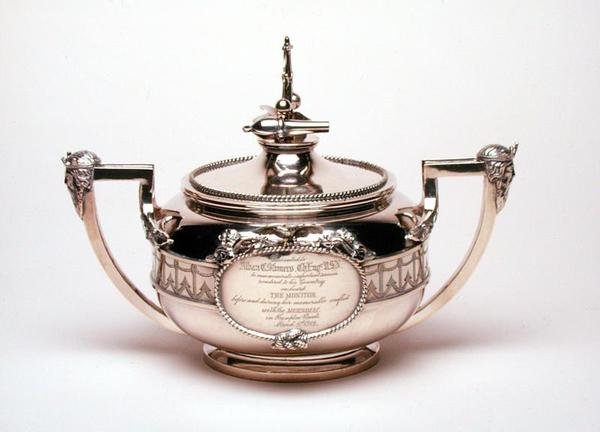 Cukřenka od Tiffany & Co., cca 1863 (stříbro) od American School