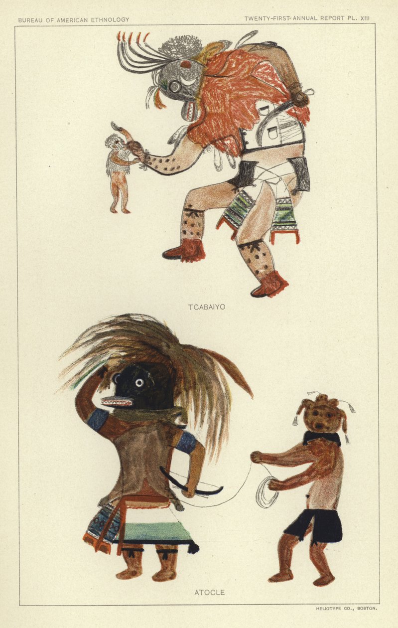 Tcabaiyo, Atocle (barevná litografie) od American School