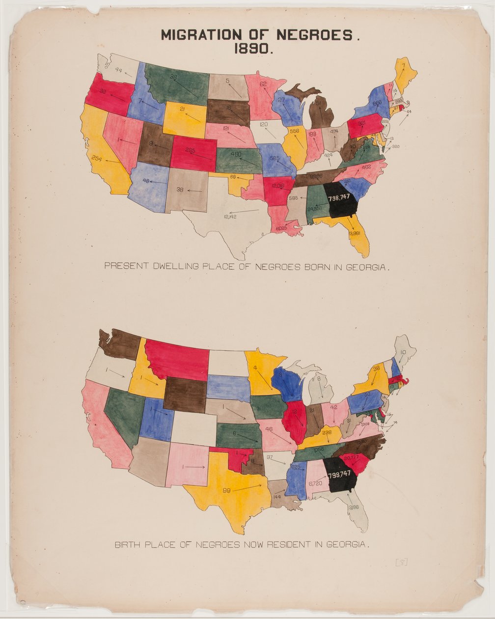 „[The Georgia Negro] Migrace černochů“ od American School