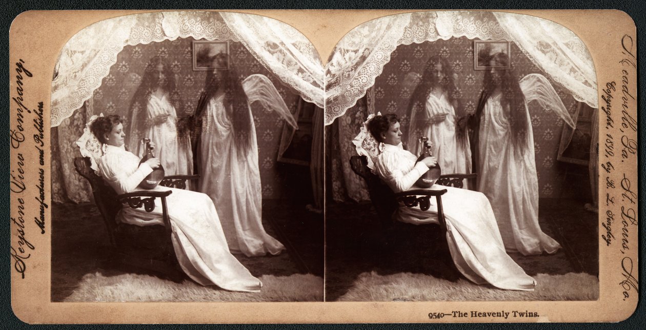 Nebeská dvojčata, 1899 (stereograf) od American School