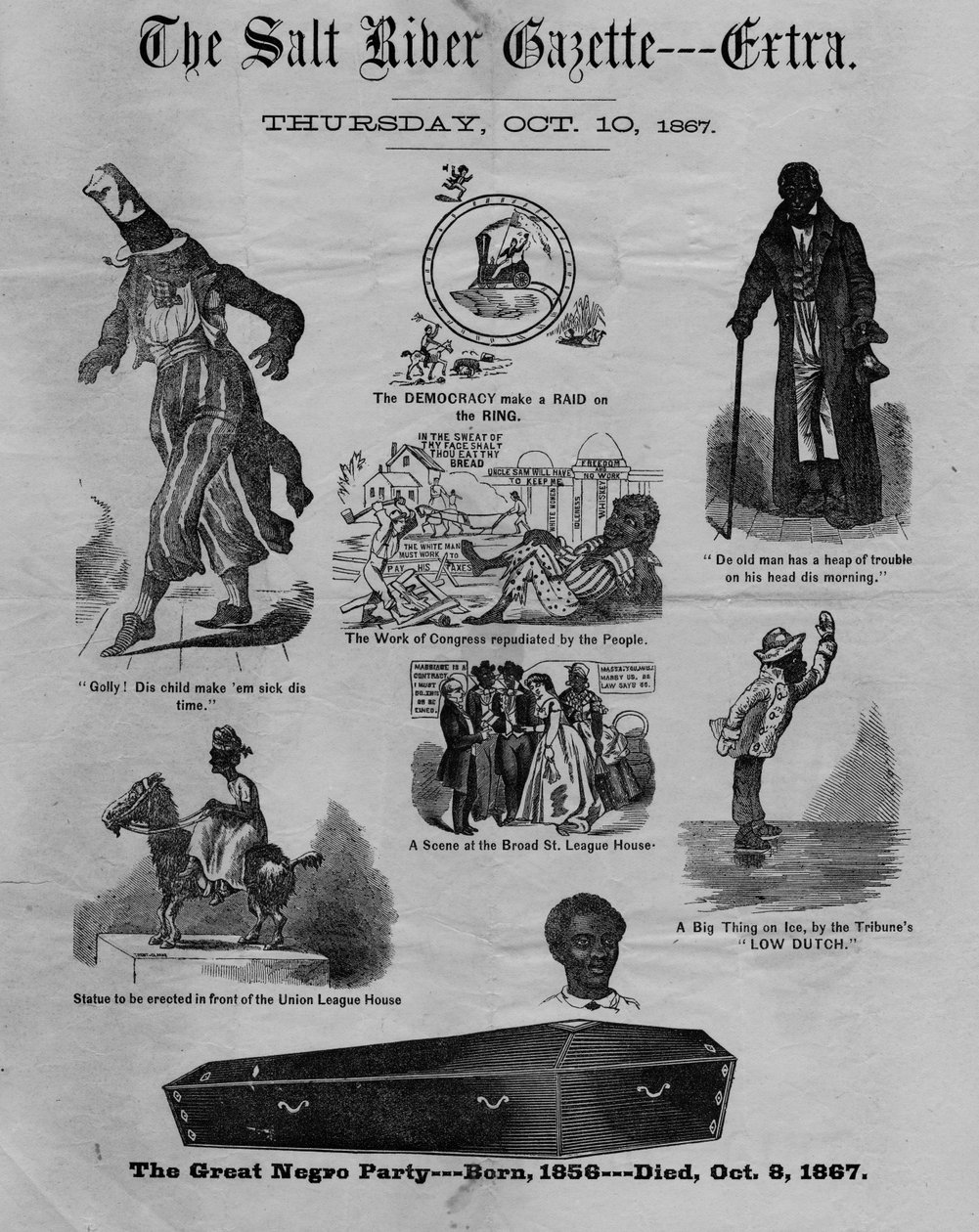 The Salt River gazette: extra, 1867 od American School