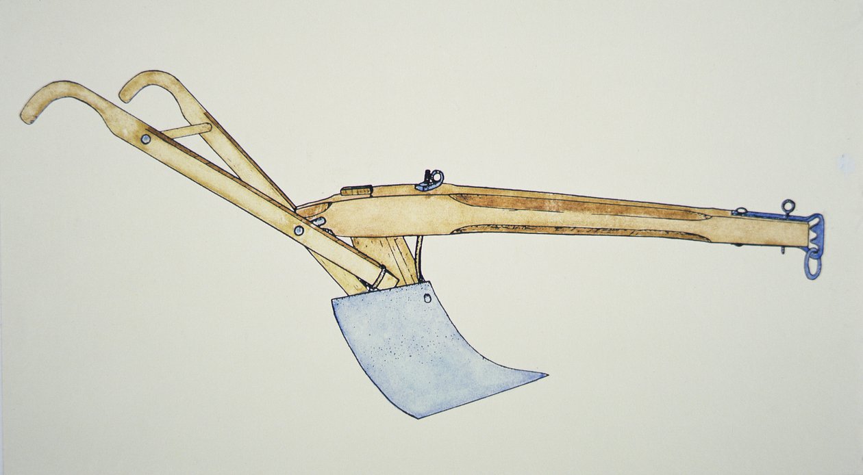 Ocelový radličný pluh (barva litho) od American School