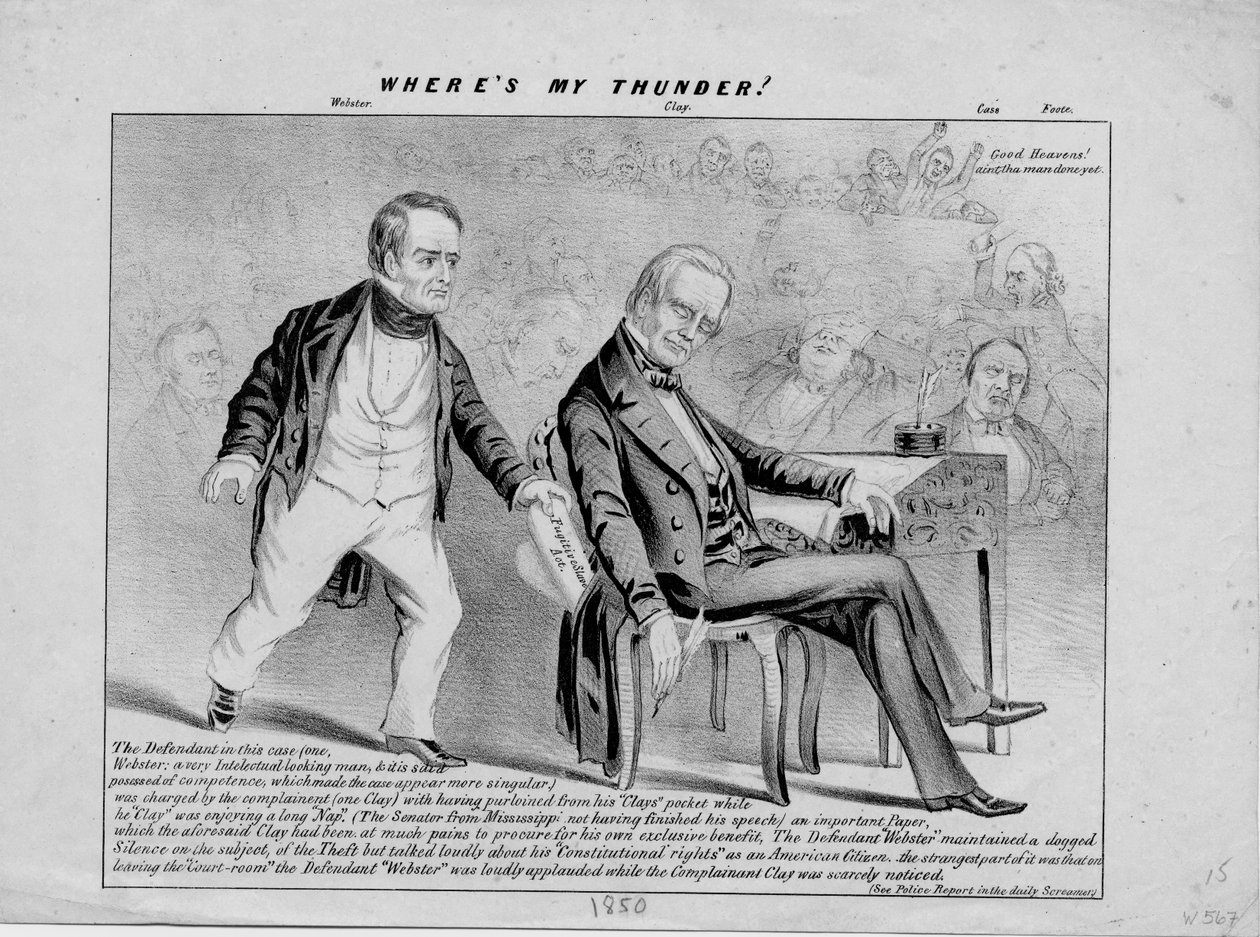 Kde je můj hrom?, c. 1850 od American School
