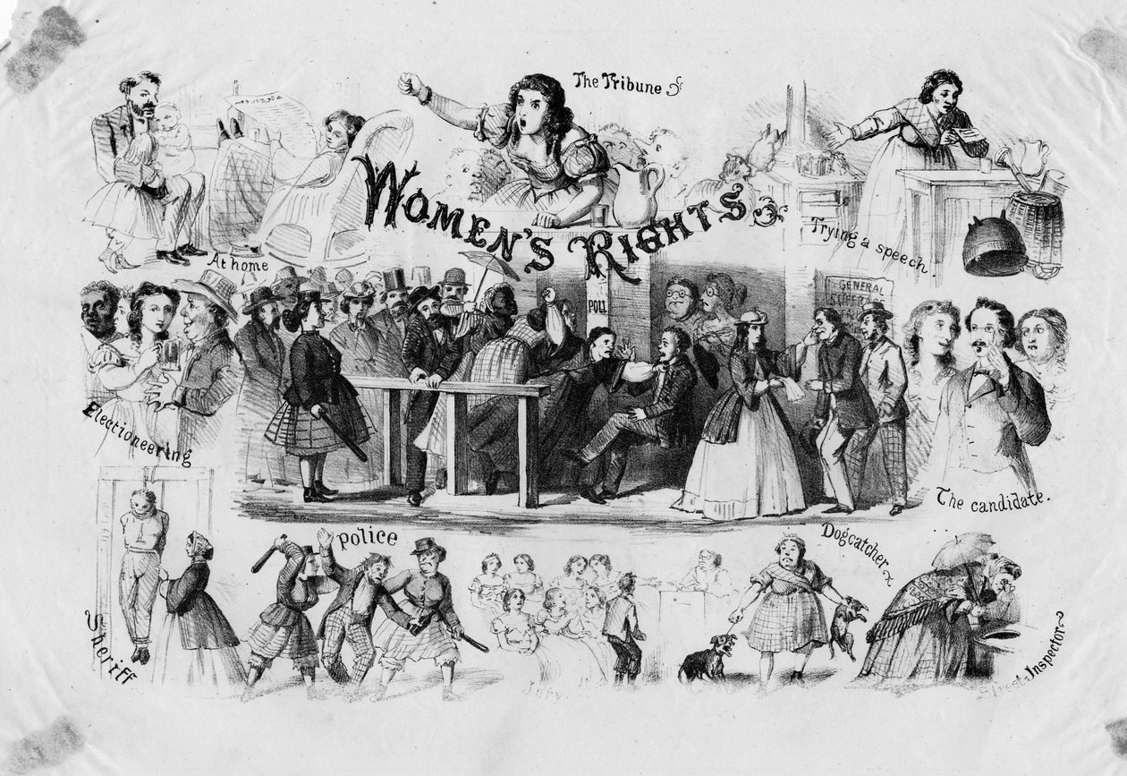Práva žen, c. 1870 od American School