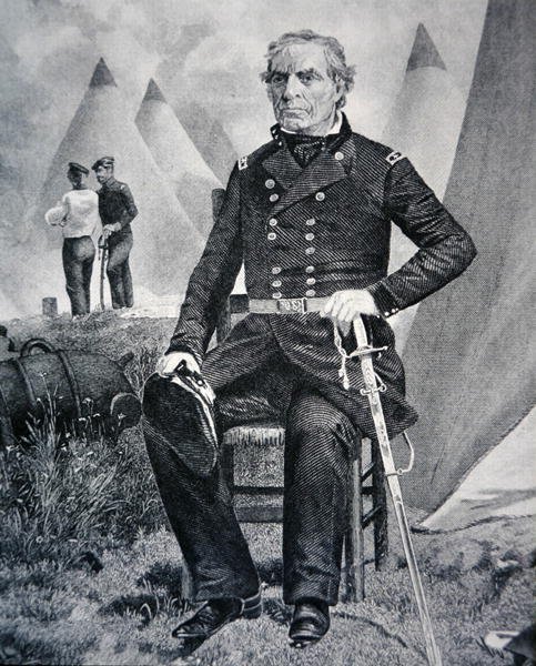 Zachary Taylor (rytina) od American School
