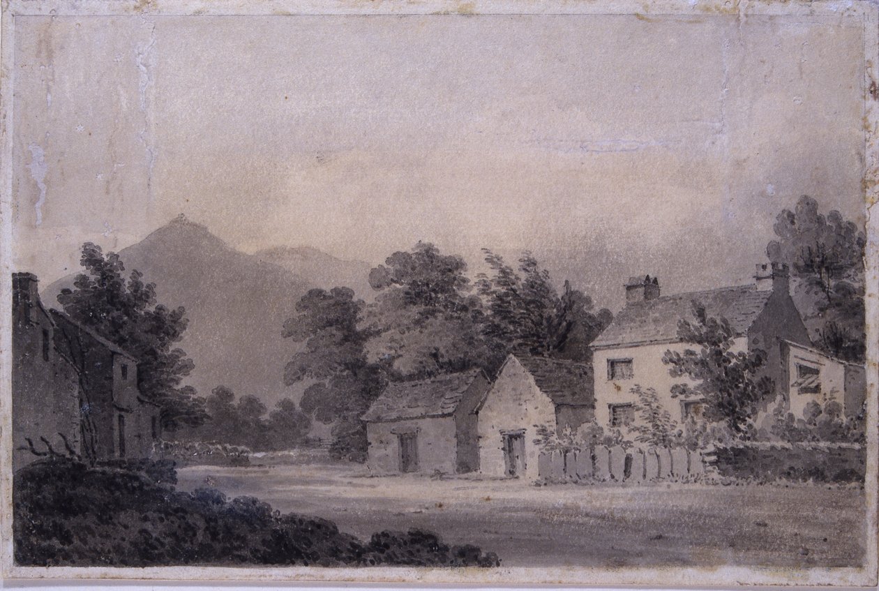 Dove Cottage, Grasmere, c.1806 (wc na papíře) od Amos Green
