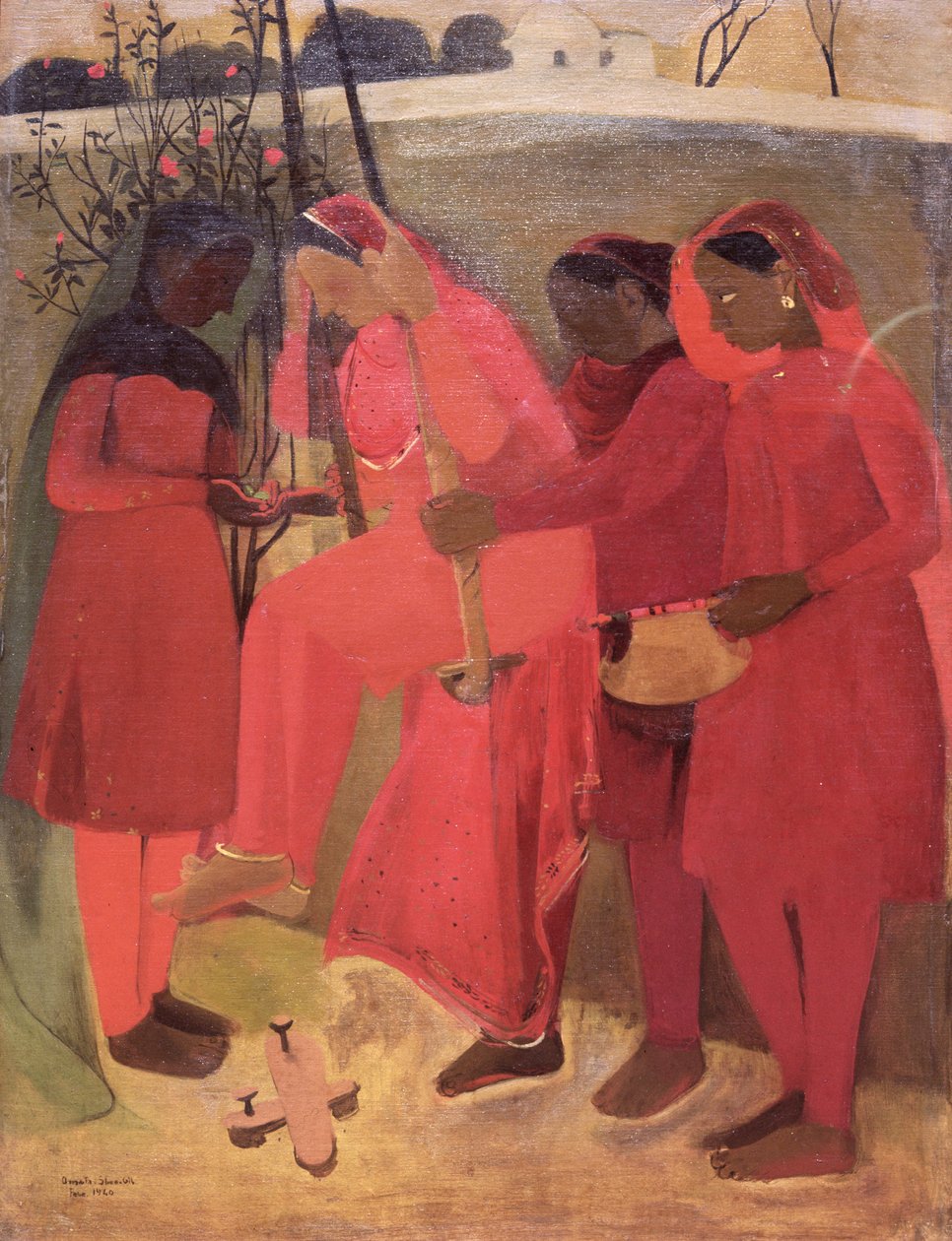 Houpačka, 1940 od Amrita Sher Gill