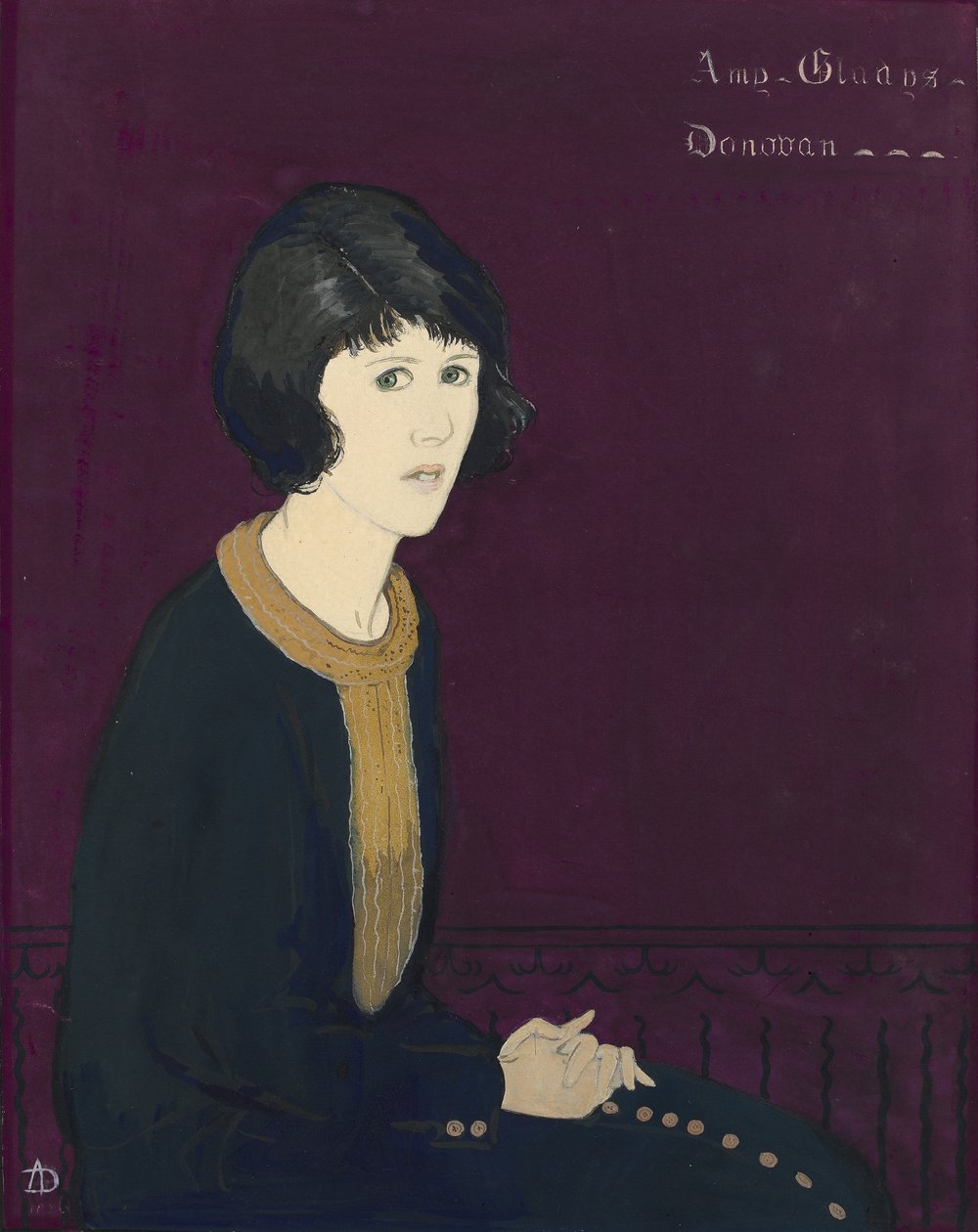 Autoportrét (wc na papíře) od Amy Gladys Donovan