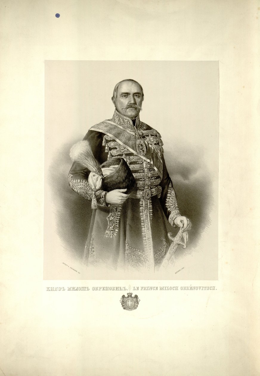 Princ Miloš Obrenovic od Anastas Jovanović