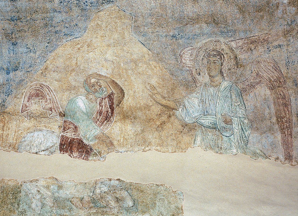 Balám a anděl od Ancient Russian frescos