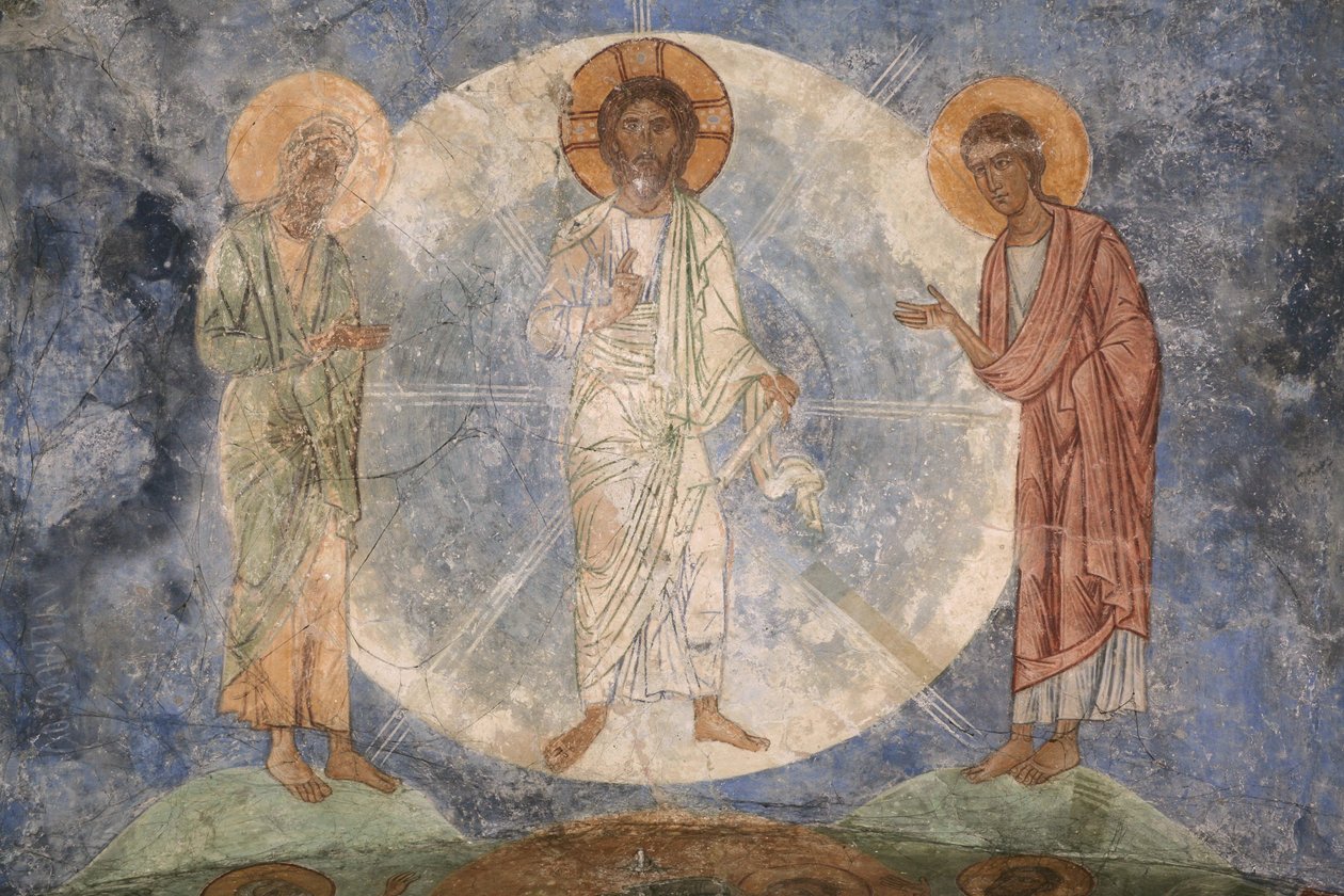 Proměnění Ježíše, 12. století od Ancient Russian frescos