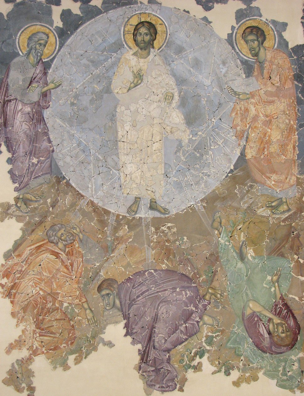 Proměnění Ježíše, asi 1380 od Ancient Russian frescos