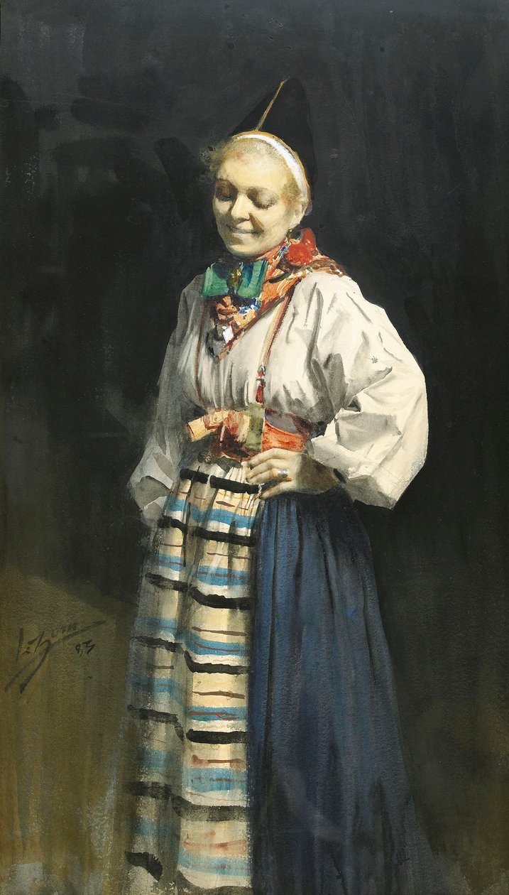 Dalecarlian dívka z Rättvik od Anders Leonard Zorn