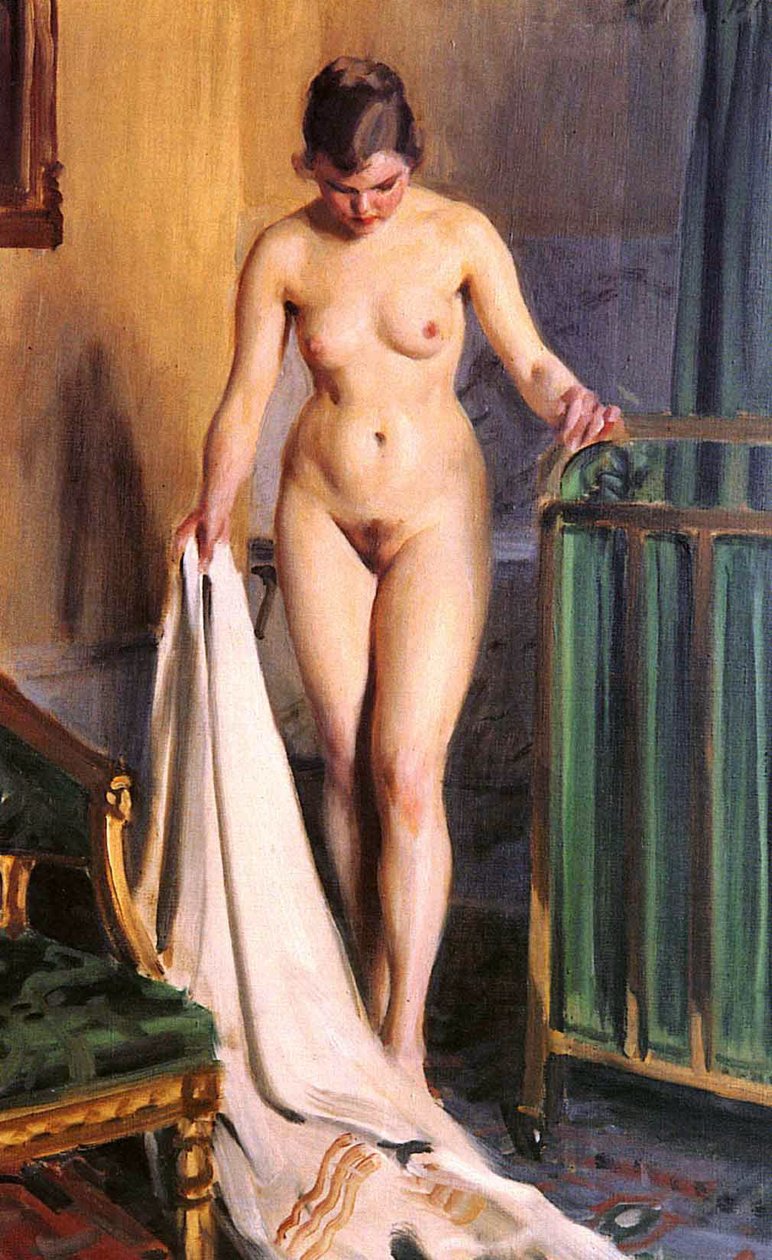 V ložnici od Anders Leonard Zorn