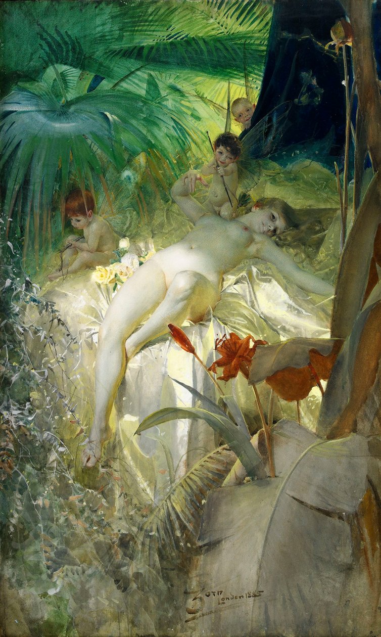 Nymfa lásky od Anders Leonard Zorn